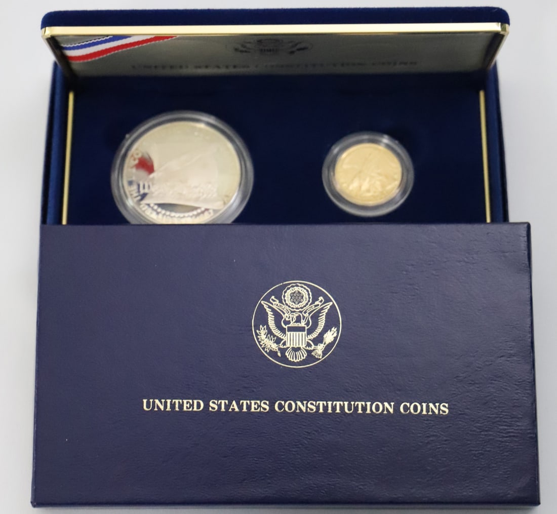 US, 1987 Constitution Coins (Gold Content 0.0014 TO) (1 of 5)