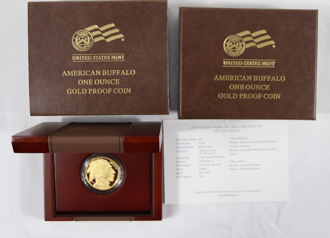 2010 US Mint, American Buffalo Gold Proof Coin (Gold Content 1.0000 TO) (1 of 3)