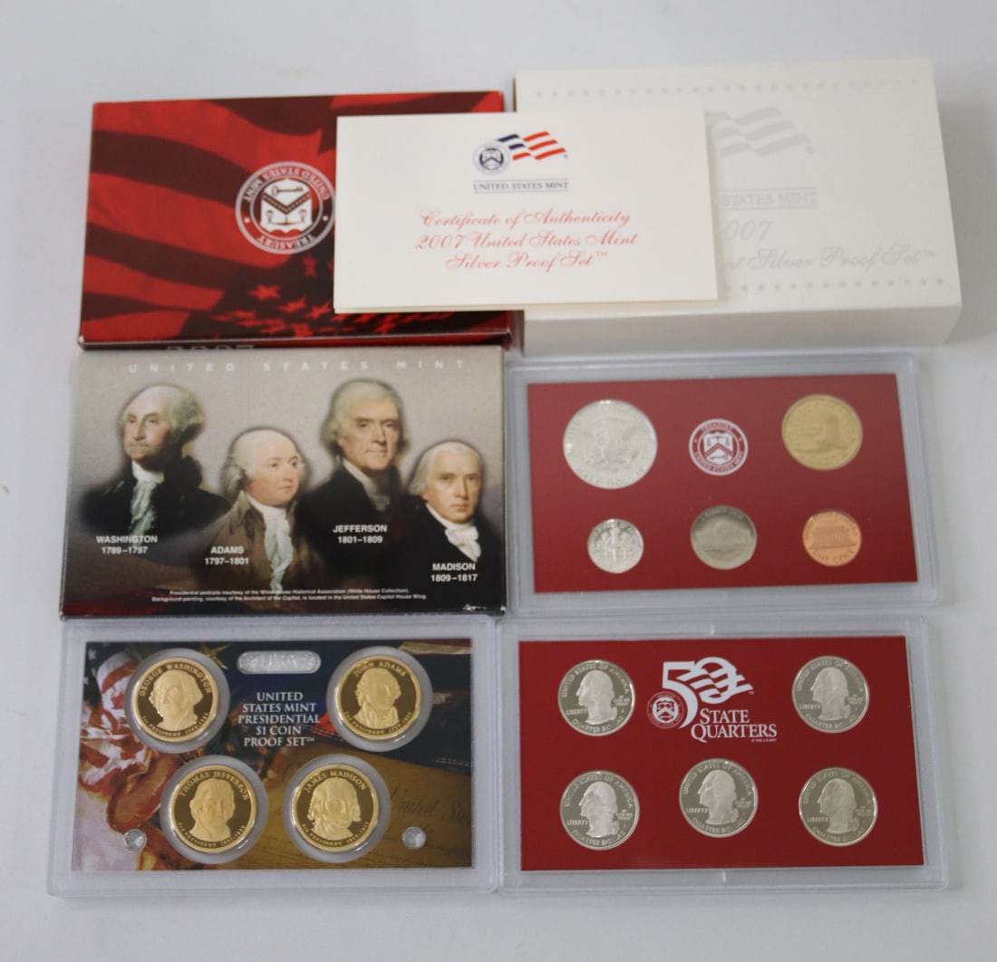 US Mint, 2007 Silver Proof Sets (1 of 7)