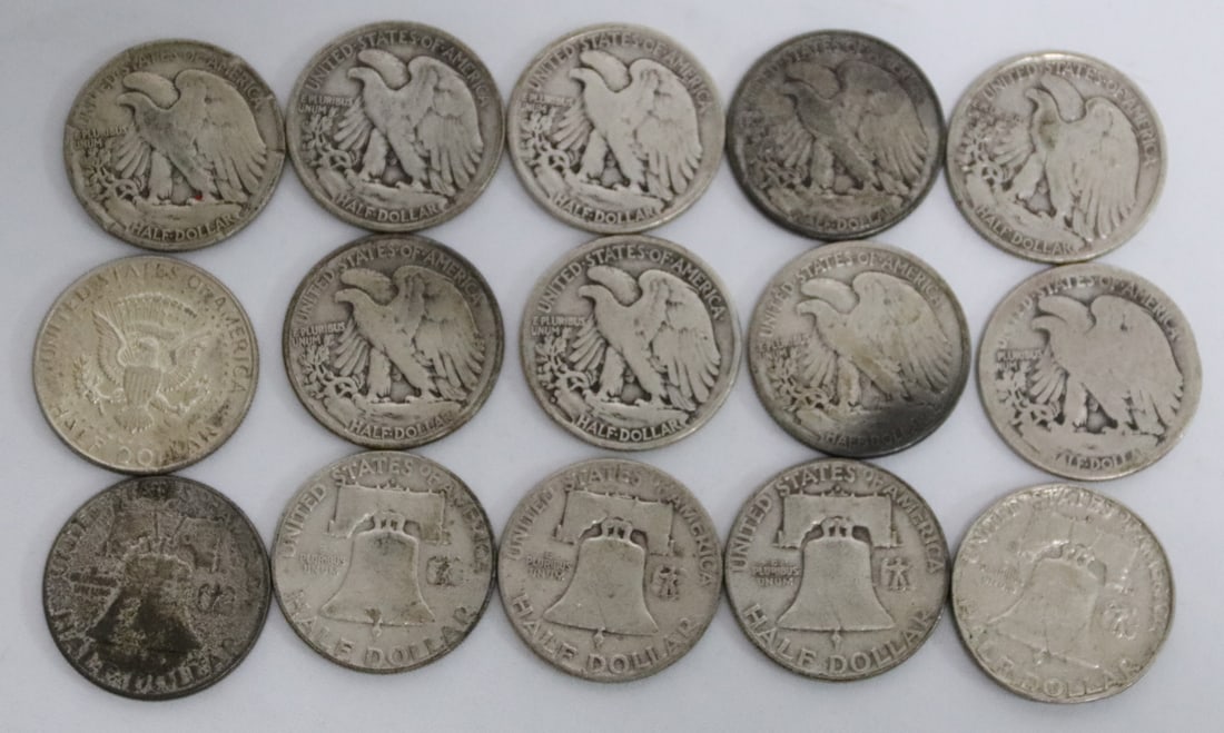 Circulated US Half-Dollar Coins (1 of 2)