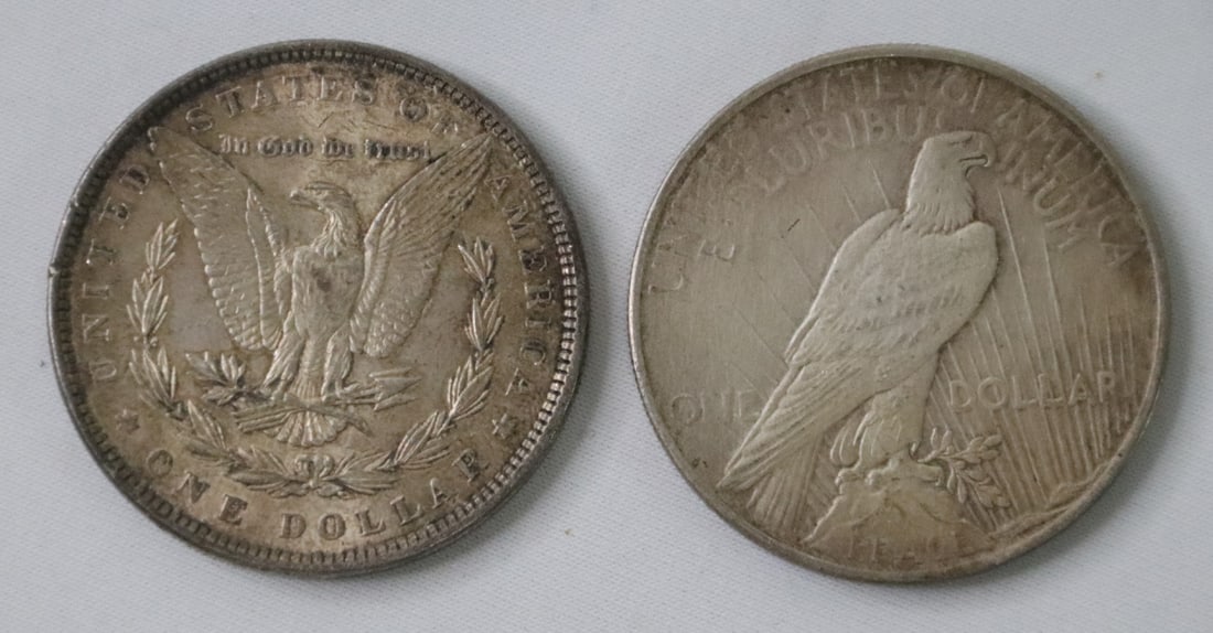 Circulated US Silver Dollar Coins (1 of 2)