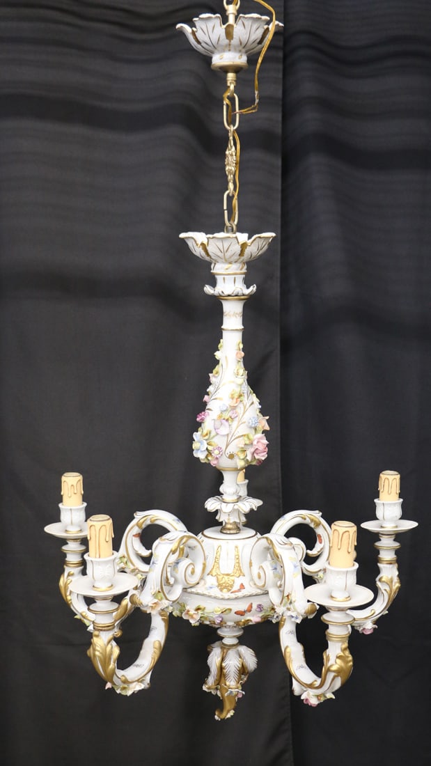 Capodimonte, Porcelain Chandelier (1 of 6)