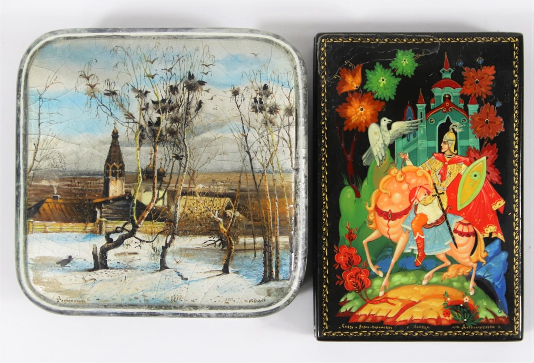 Russian Lacquer Boxes (1 of 7)