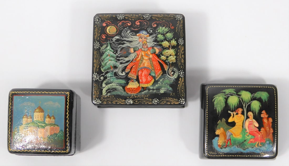 Russian Lacquer Boxes (1 of 6)