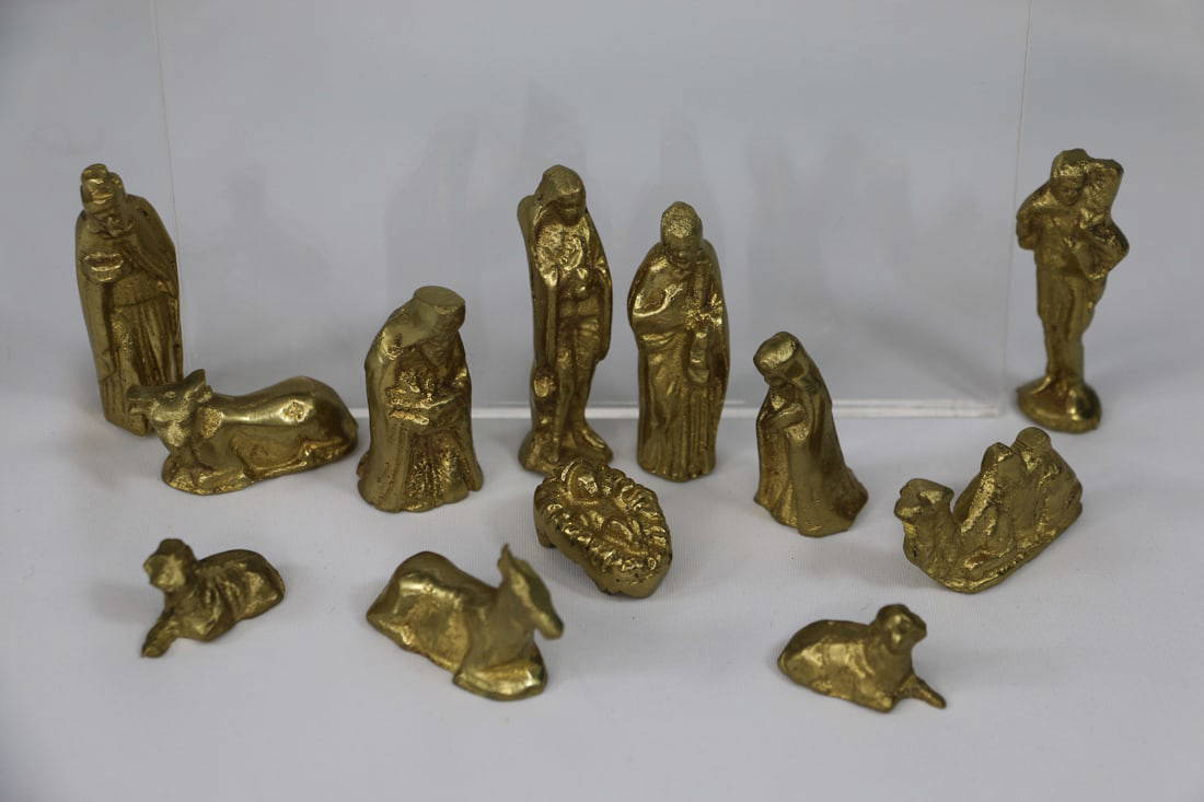 Brass Nativity Auction
