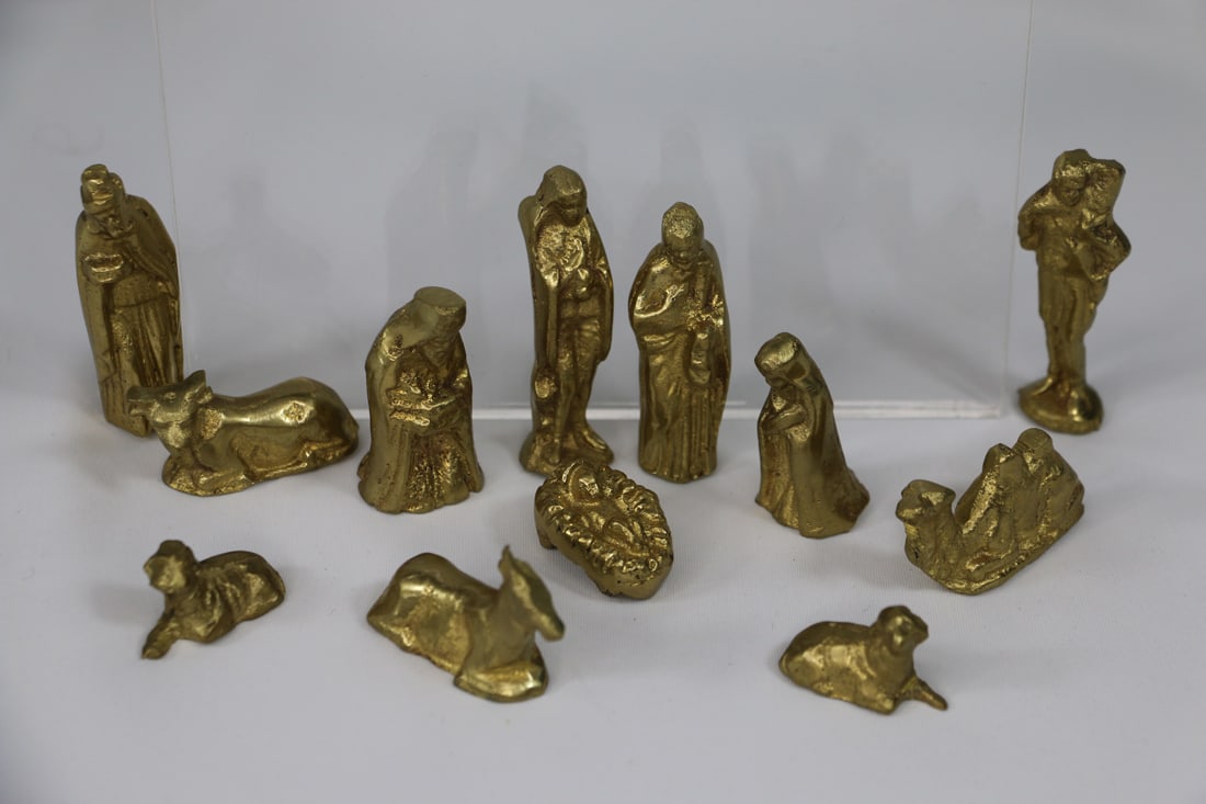 Brass Nativity Auction