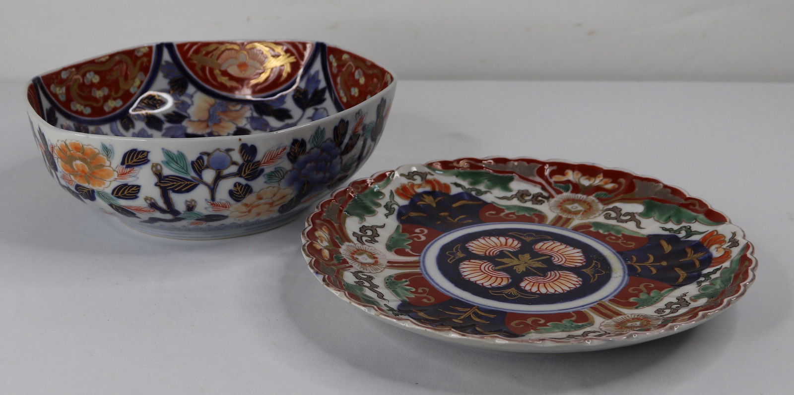 Painted Asian Bowl, Plate (1 of 6)