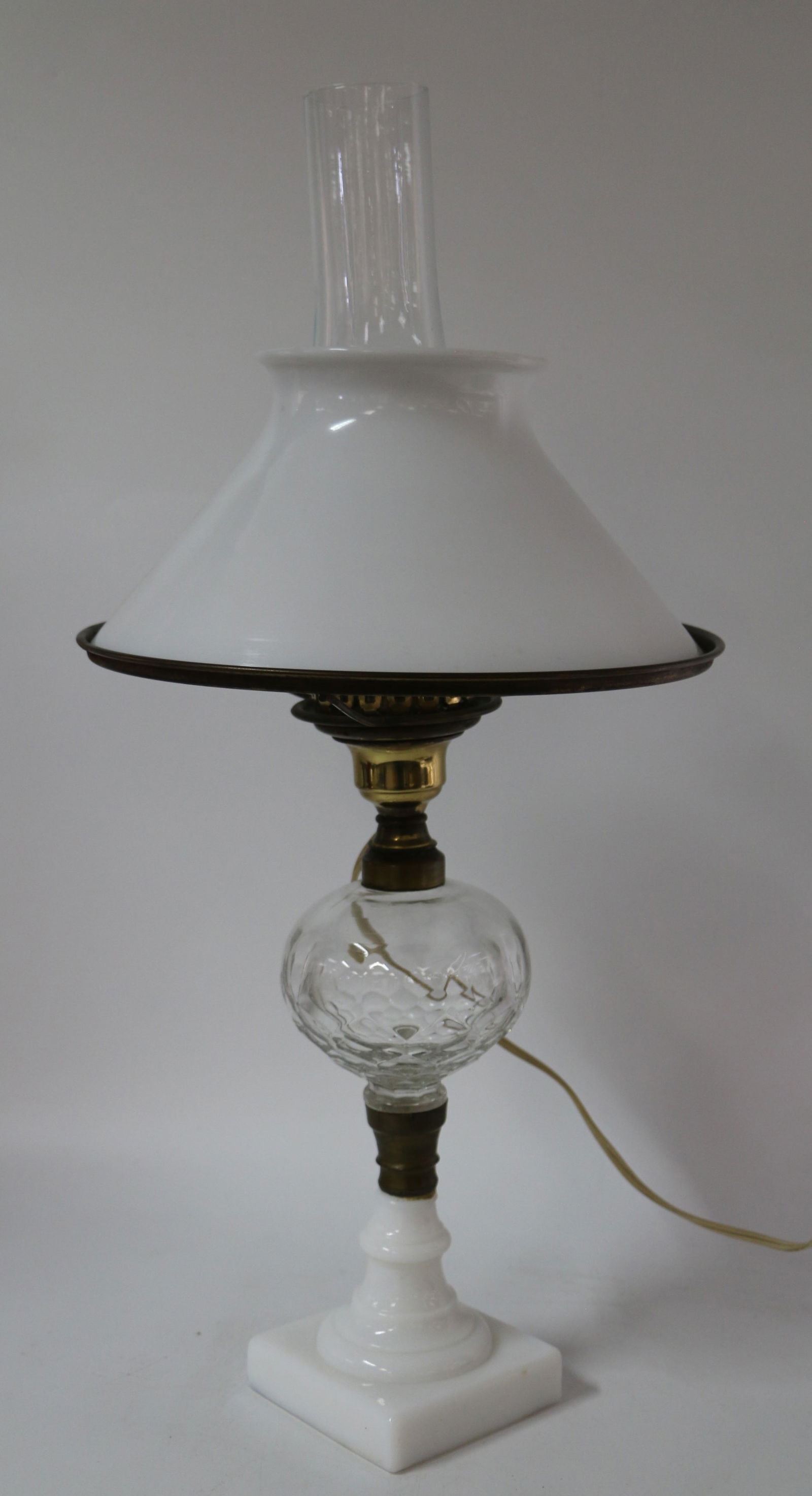Milk Glass Lamp (1 of 3)