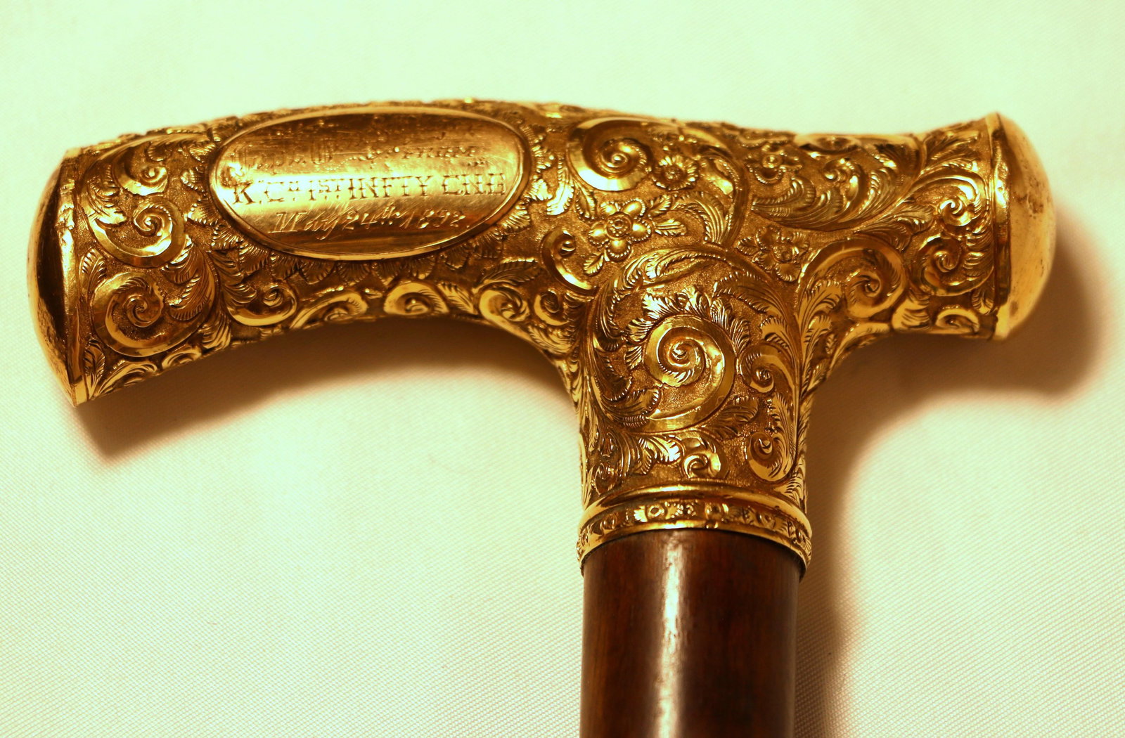 Antique Gold Handle, Cane (1 of 5)