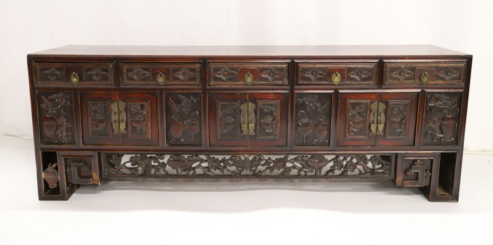 Vintage Wood Carved Altar Cabinet (1 of 11)