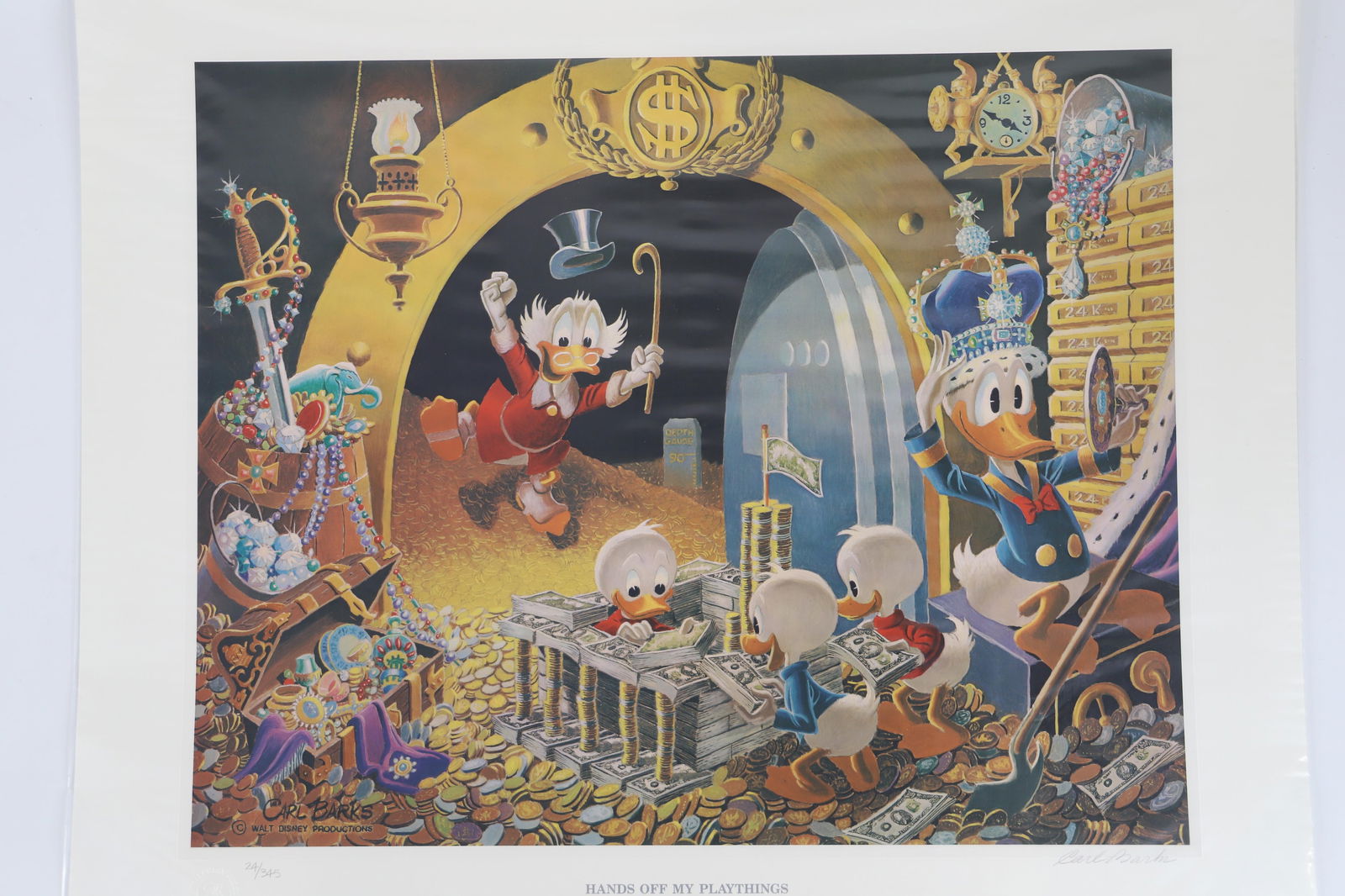 Carl Barks, Signed Disney Lithograph (1 of 7)