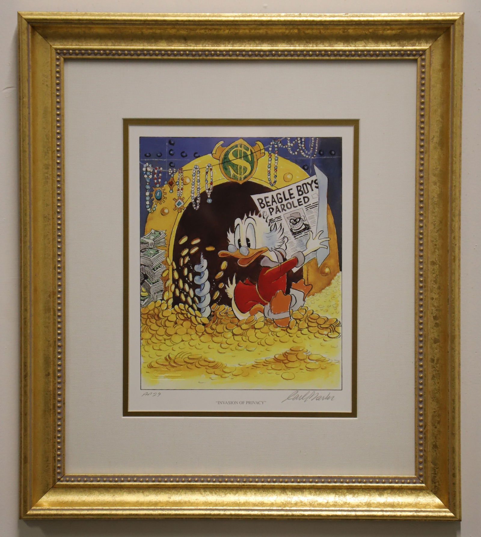 Carl Barks, Signed Artist Proof (1 of 8)