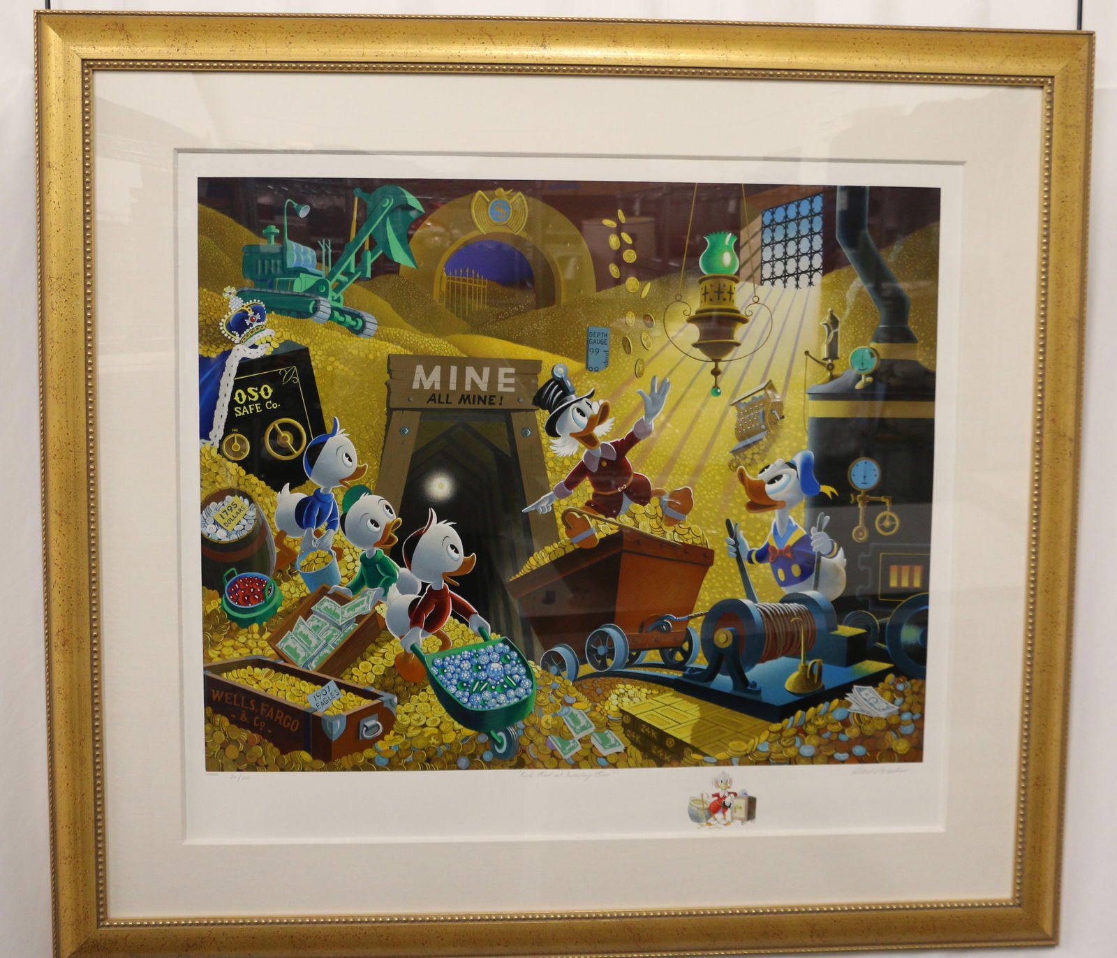 Carl Barks, Signed Disney Lithograph (1 of 8)