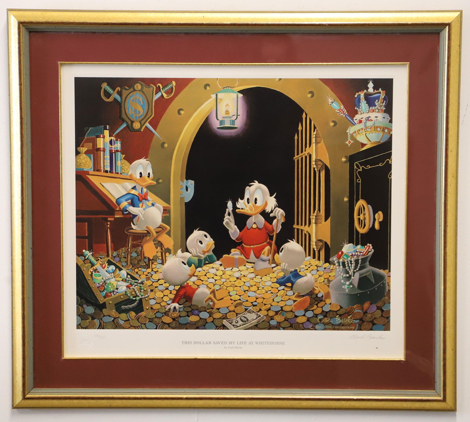 Carl Barks, Signed Disney Lithograph (1 of 9)