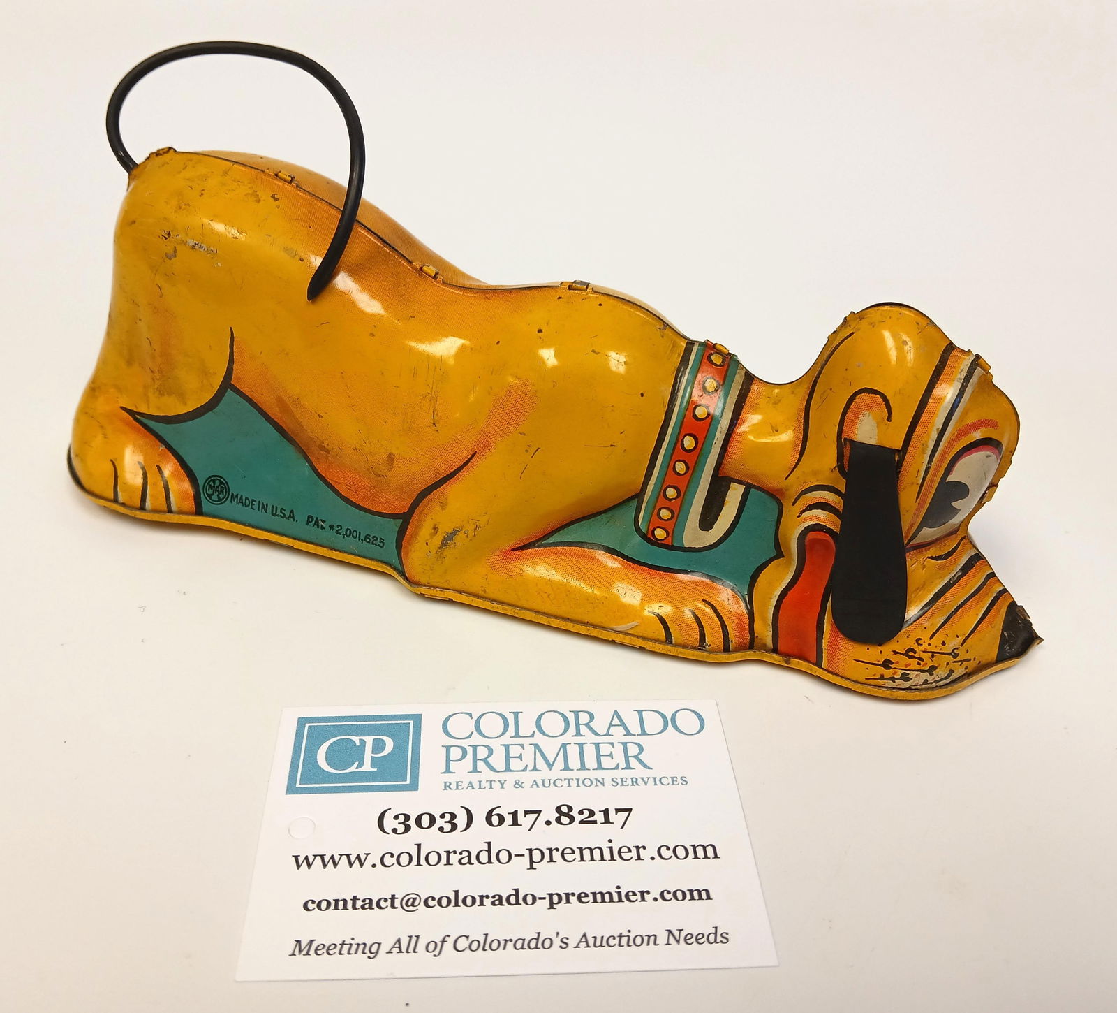 Marx, Disney, 1930's Pluto Wind-Up Tin Toy (1 of 8)