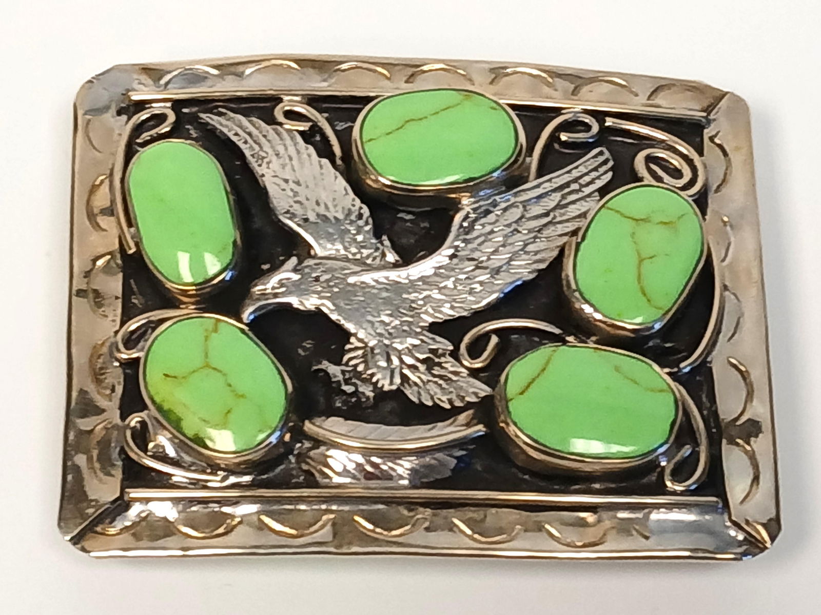 Sterling Silver Eagle Belt Buckle (1 of 8)