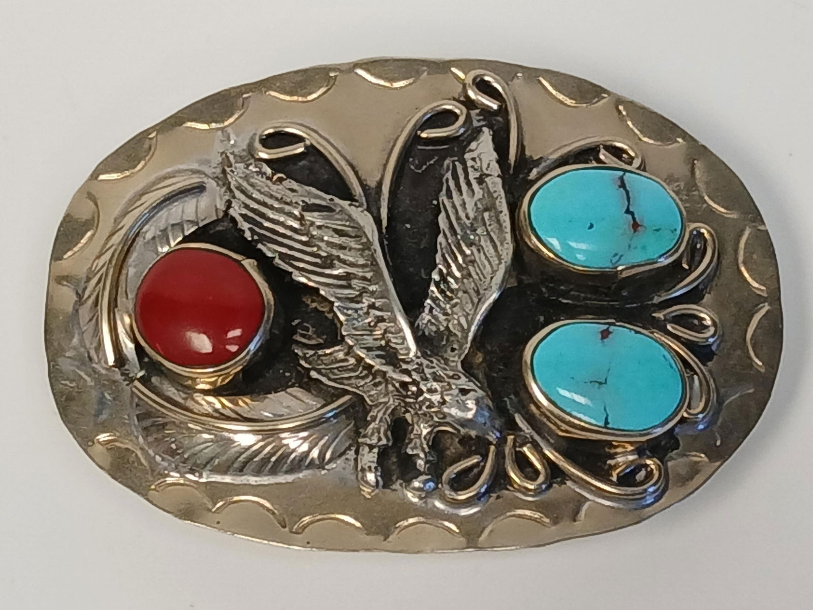 Sterling Silver Eagle Belt Buckle (1 of 6)