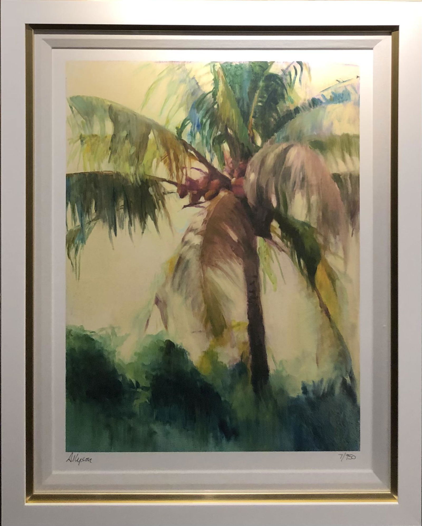 Allyson Krowitz "Coconut Palm I" Lithography LE Signed (1 of 7)