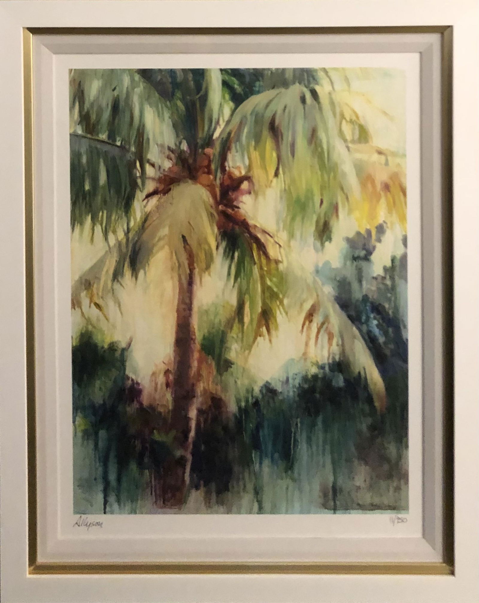 Allyson Krowitz "Coconut Palm II" Lithography LE Signed (1 of 6)