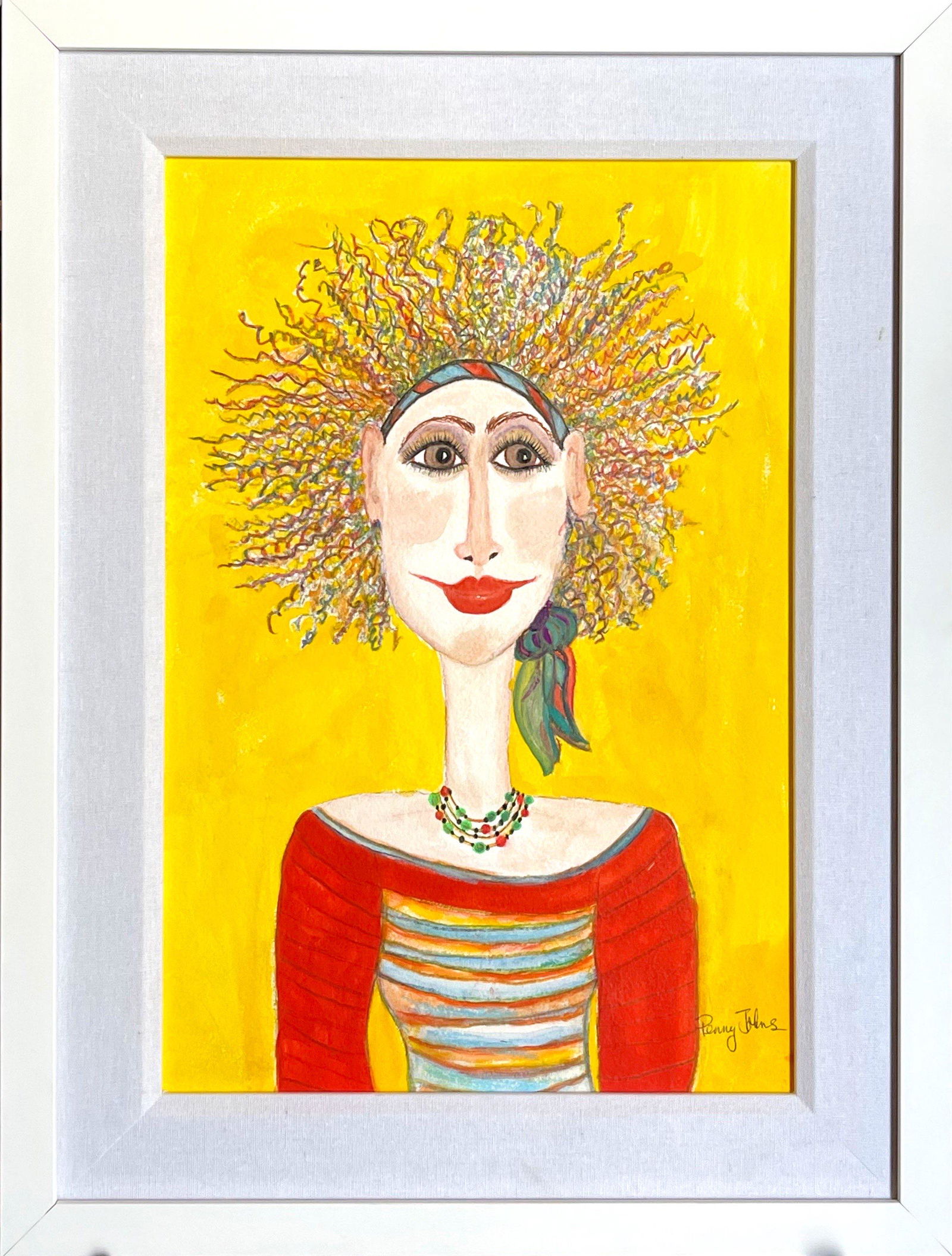 Penny Johns "In Style" Watercolor Signed (1 of 6)