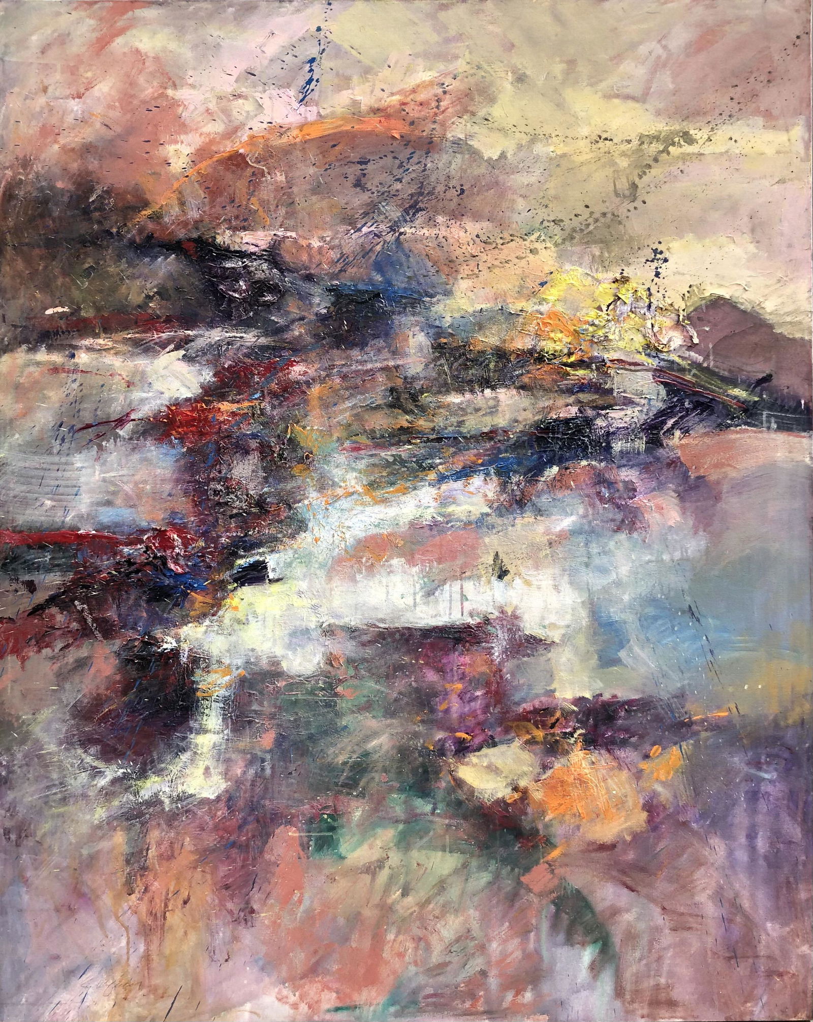 Michael Schofield Acrylic on Canvas Signed (1 of 10)