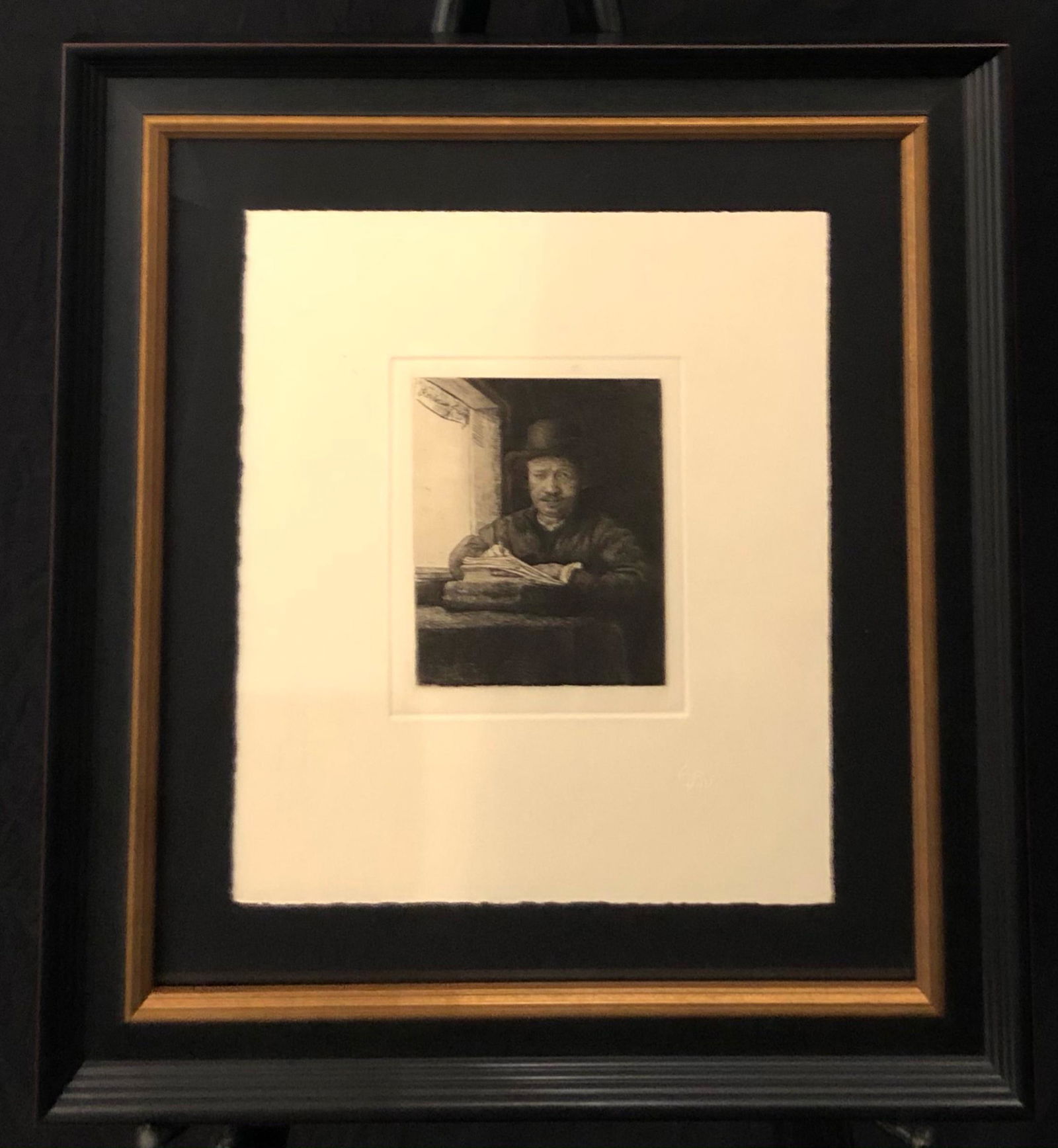 Rembrandt "Self Portait Drawing At A Window" (1 of 5)