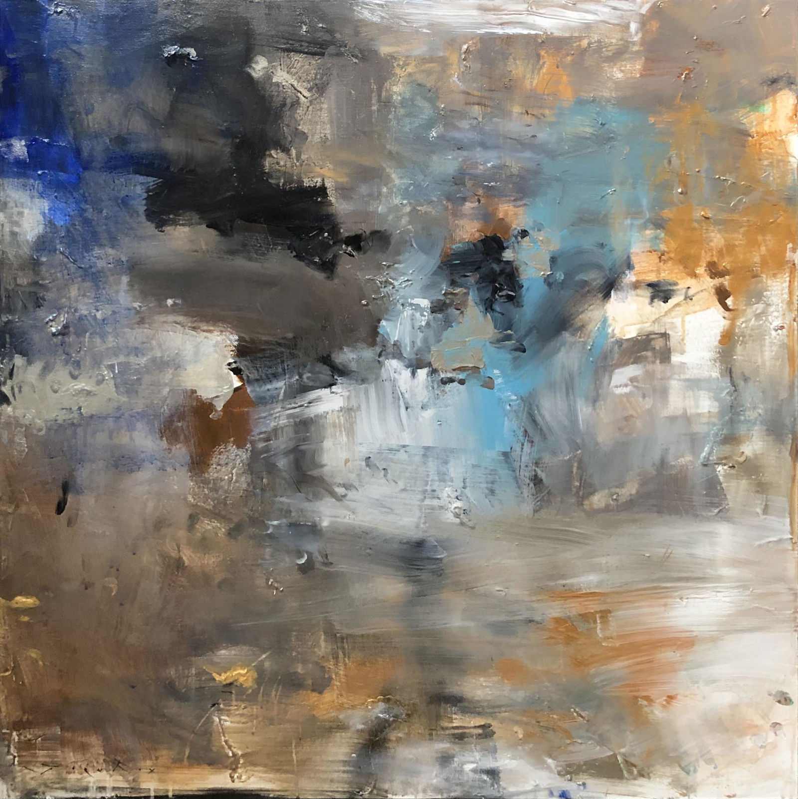 Jorn Fox Abstract Original Acrylic on Canvas Signed (1 of 6)