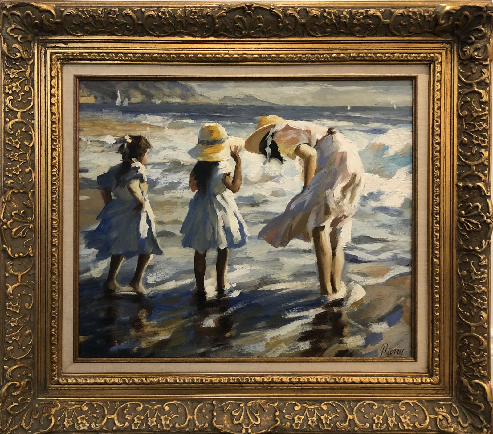 Pierry Original Oil on Canvas Signed (1 of 9)