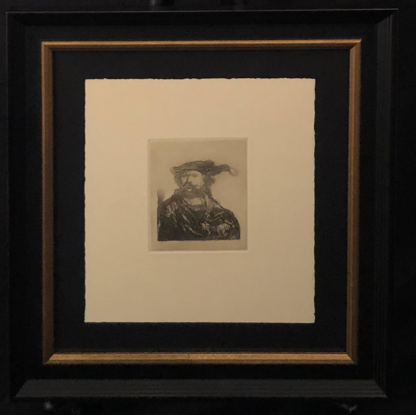 Rembrandt "Self Portrait A Velvet Cap With Plume" (1 of 3)