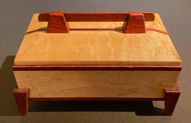 Howard Felger Custom Decorative Box Maple / Cherry Wood (1 of 6)