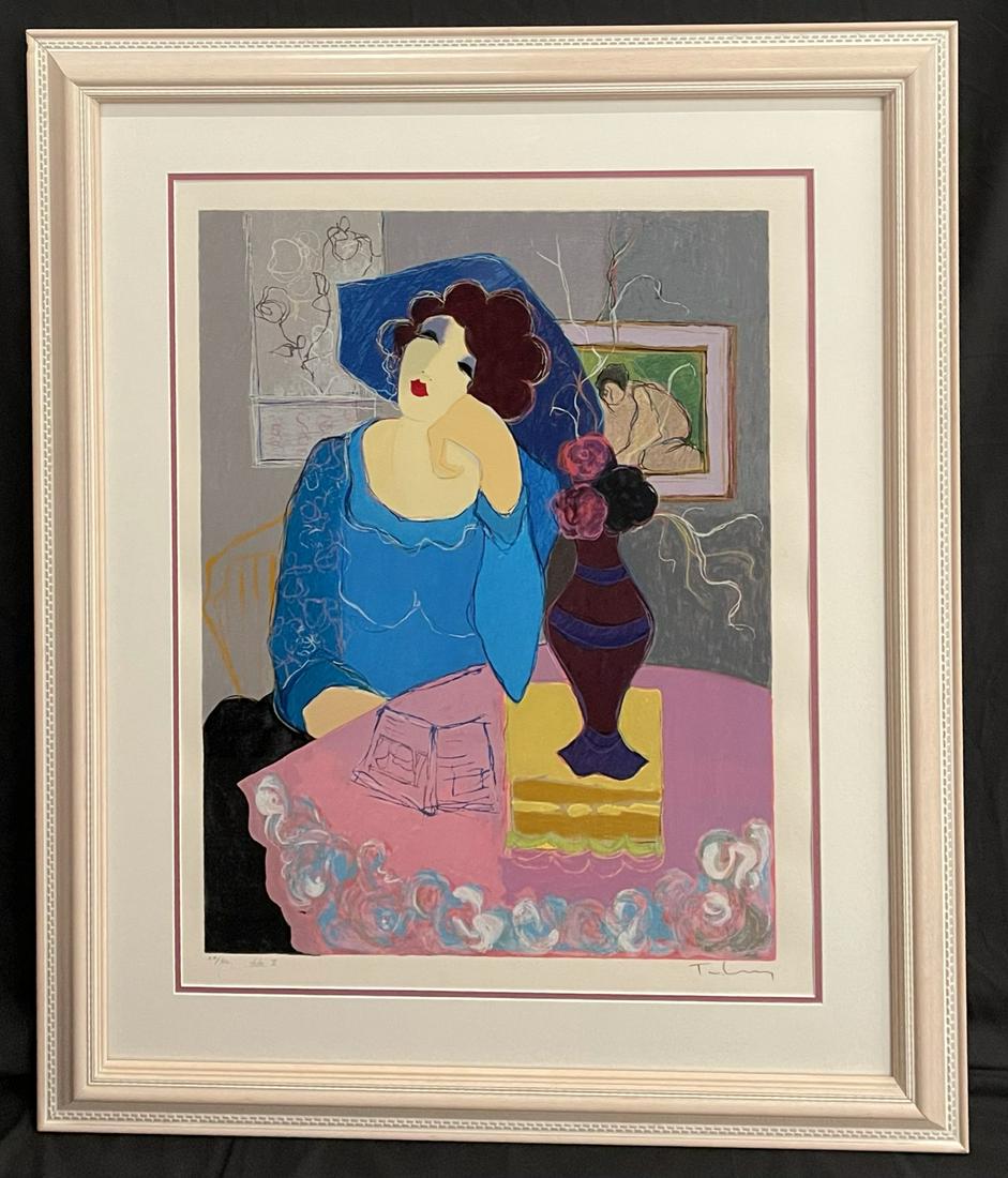 Itzchak Tarkay "Dreaming Of You, State II" Signed (1 of 5)