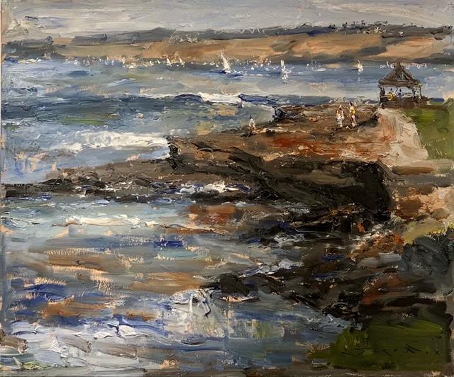 Jorn Fox Abstract Oil and Acrylic on Canvas Signed (1 of 6)