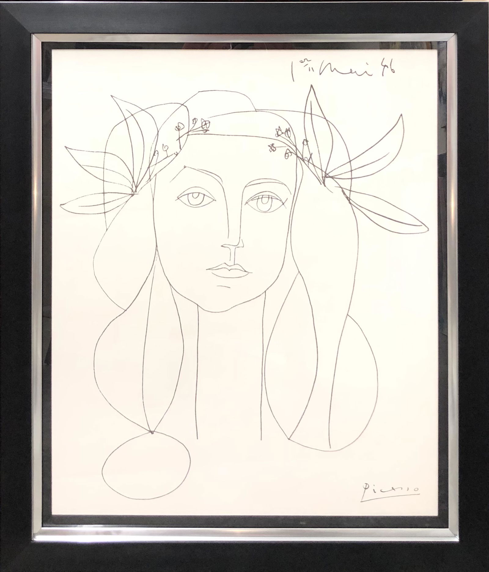 Picasso "Face of May" 1946 Lithograph on Paper (1 of 3)