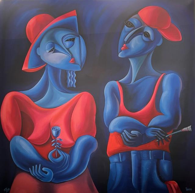Yuroz "Harmony In Red" Signed Serigraph (1 of 9)