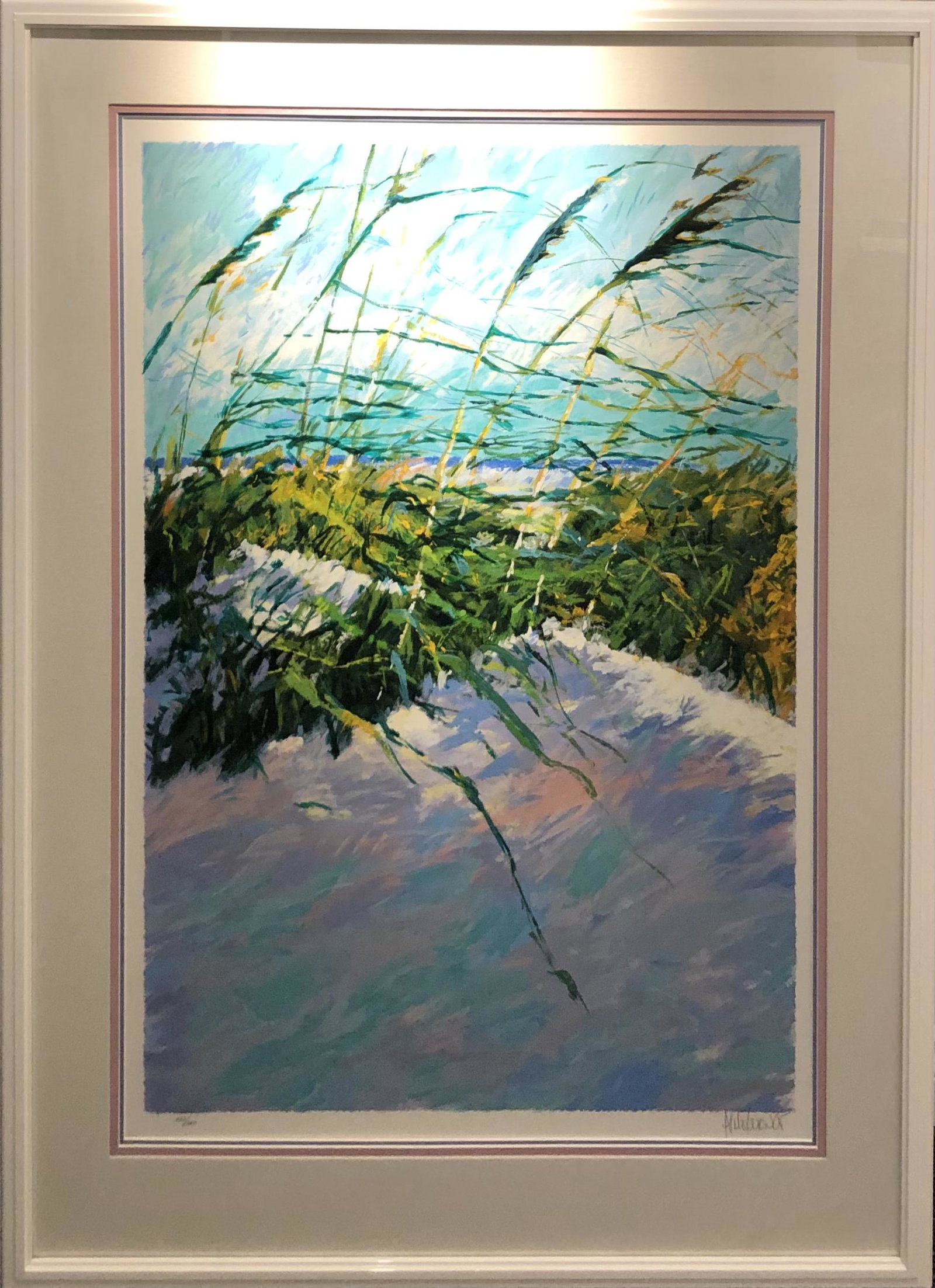 Aldo Luongo "Windy Beach II" Serigraph Signed (1 of 7)