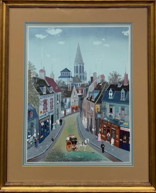 Michel Delacroix "Hommage A Rousseau" Signed Orig (1 of 4)