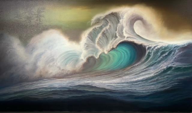 Arie Yosef "Waimea Dance" Signed Oil on Canvas (1 of 10)