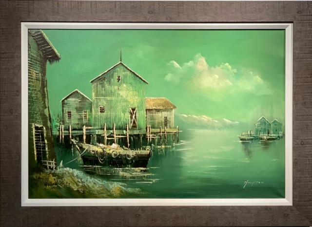 Hampton Signed Original Oil on Canvas (1 of 7)