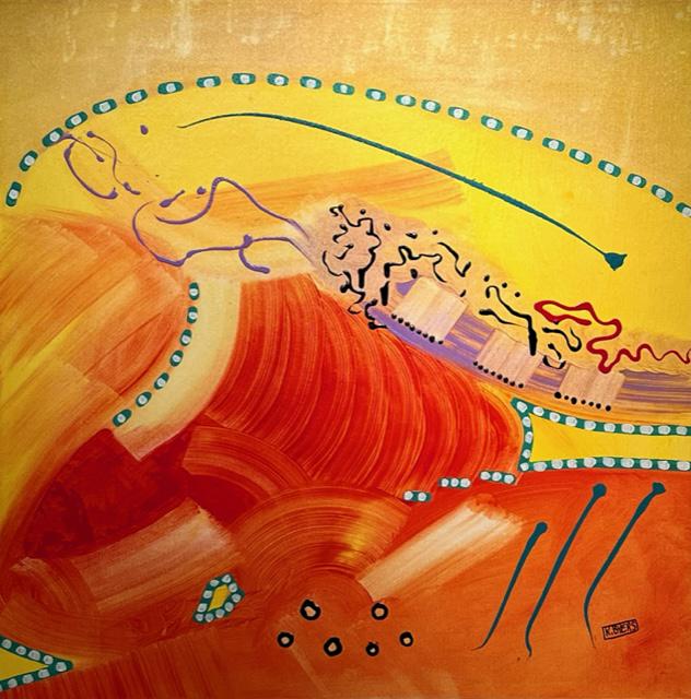 Kimm Byers Abstract Signed Original Acrylic on Canvas (1 of 11)