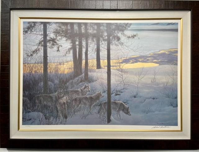 R Bateman "Edge OF Night - Timber Wolves" Signed Litho (1 of 7)
