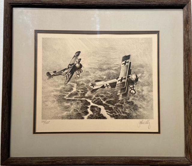 John Kelly "WWI Dog Fight" Signed Lithograph LE (1 of 6)
