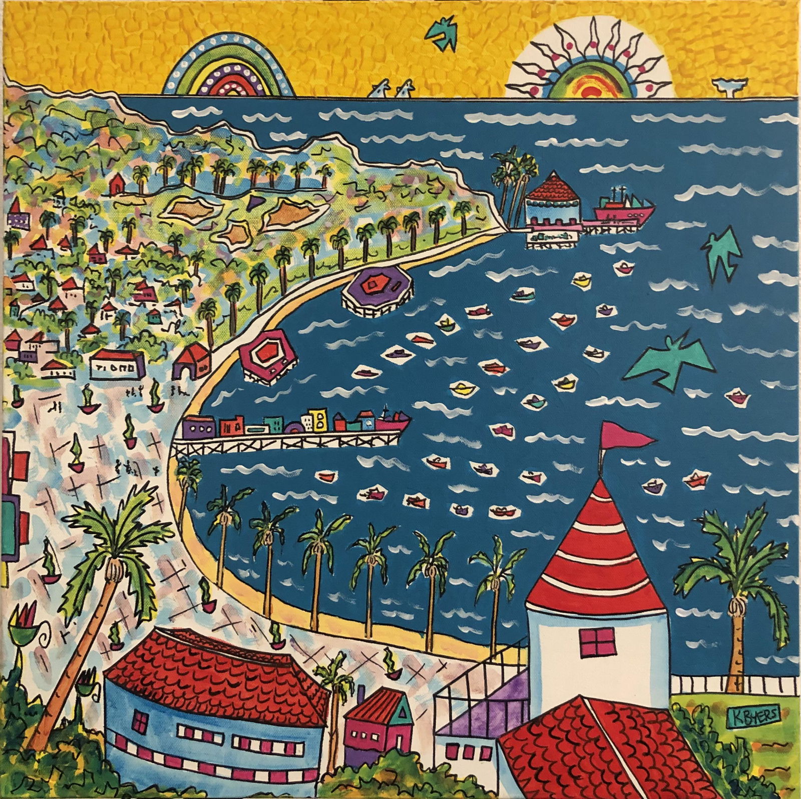 Kimm Byers "L Catalina" Acrylic Signed (1 of 10)