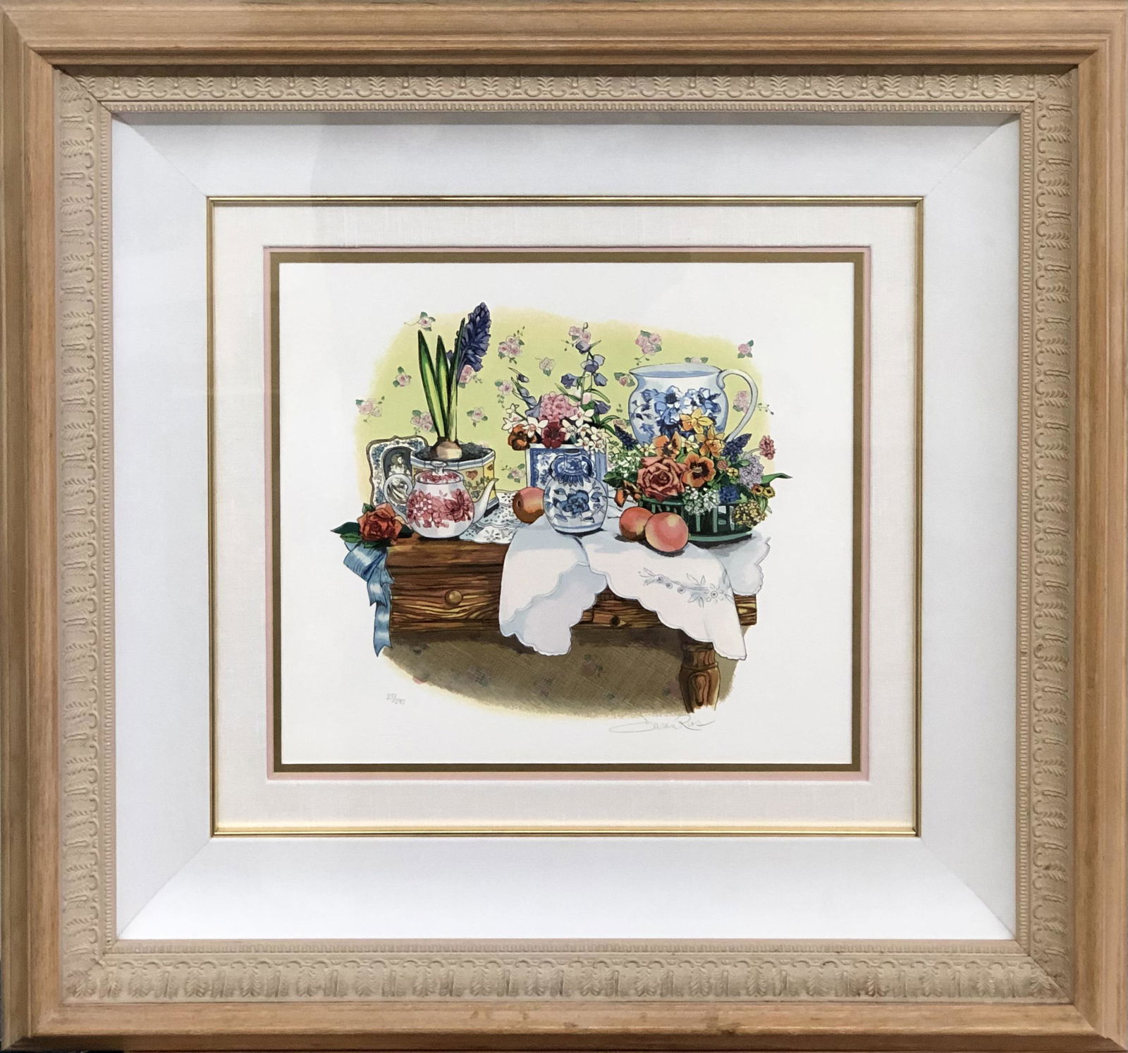 Susan Rios "The Gardeners Table" Signed Serigraph (1 of 6)
