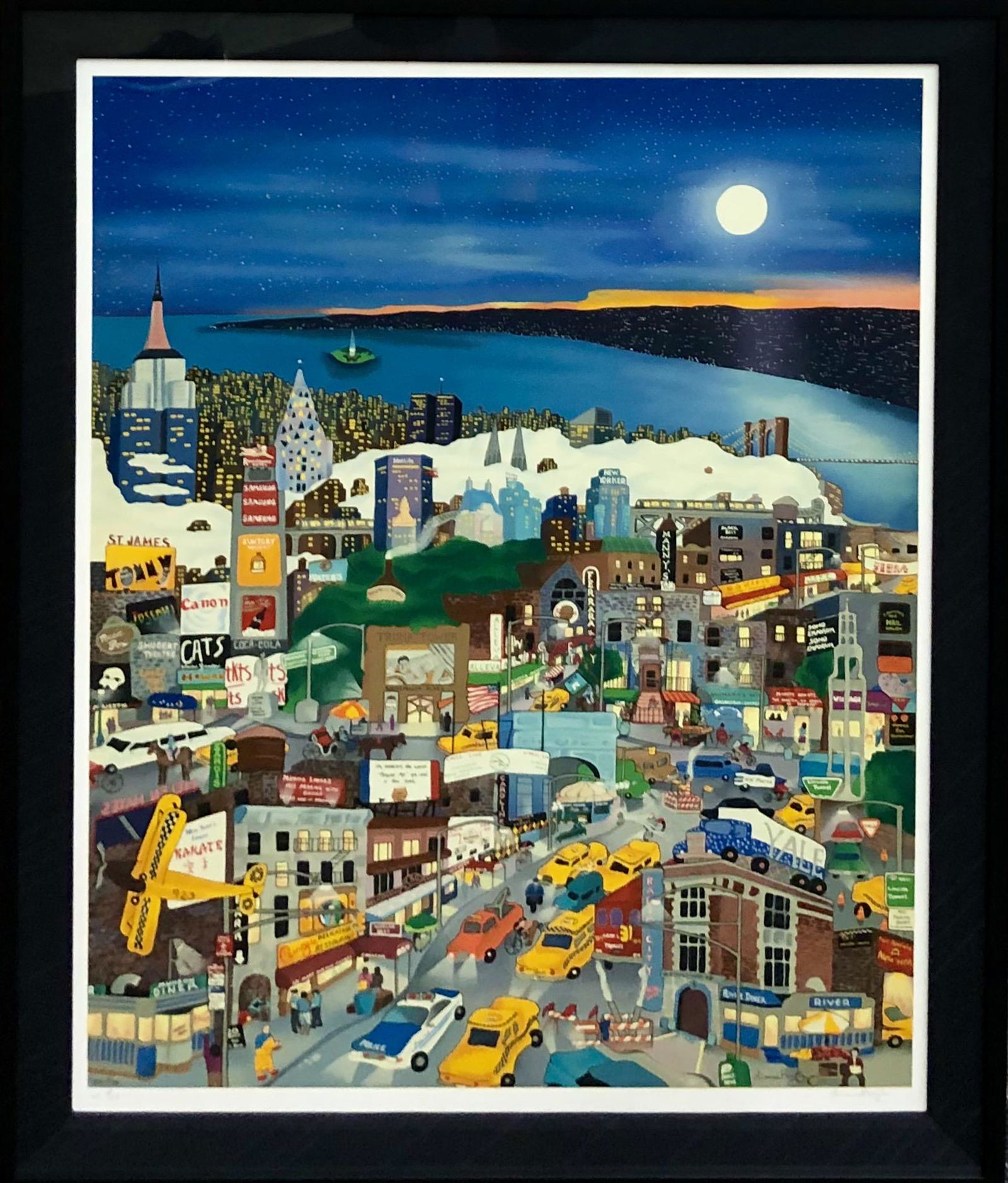 Linnea Pergola "Moonlight Over Manhattan" Seri Signed (1 of 8)