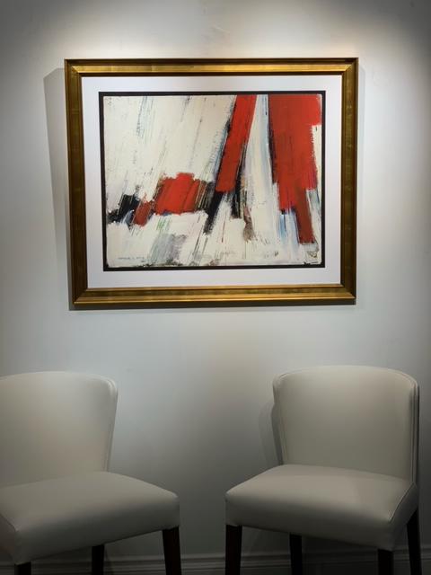 Arthur Levy Kay Mid-Century Abstract Oil on Paper (1 of 5)