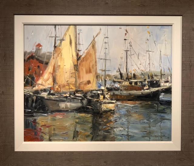 Jorn Fox Impressionist Signed Oil and Acrylic on Canvas (1 of 8)