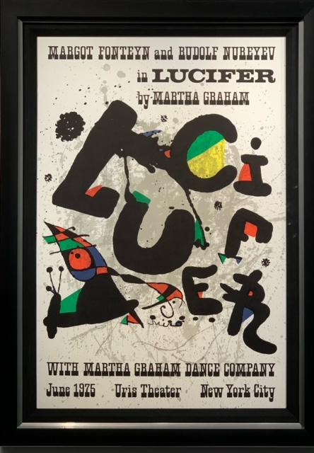 Joan Miro "Lucifer" 1975 Plate Signed Lithograph (1 of 6)