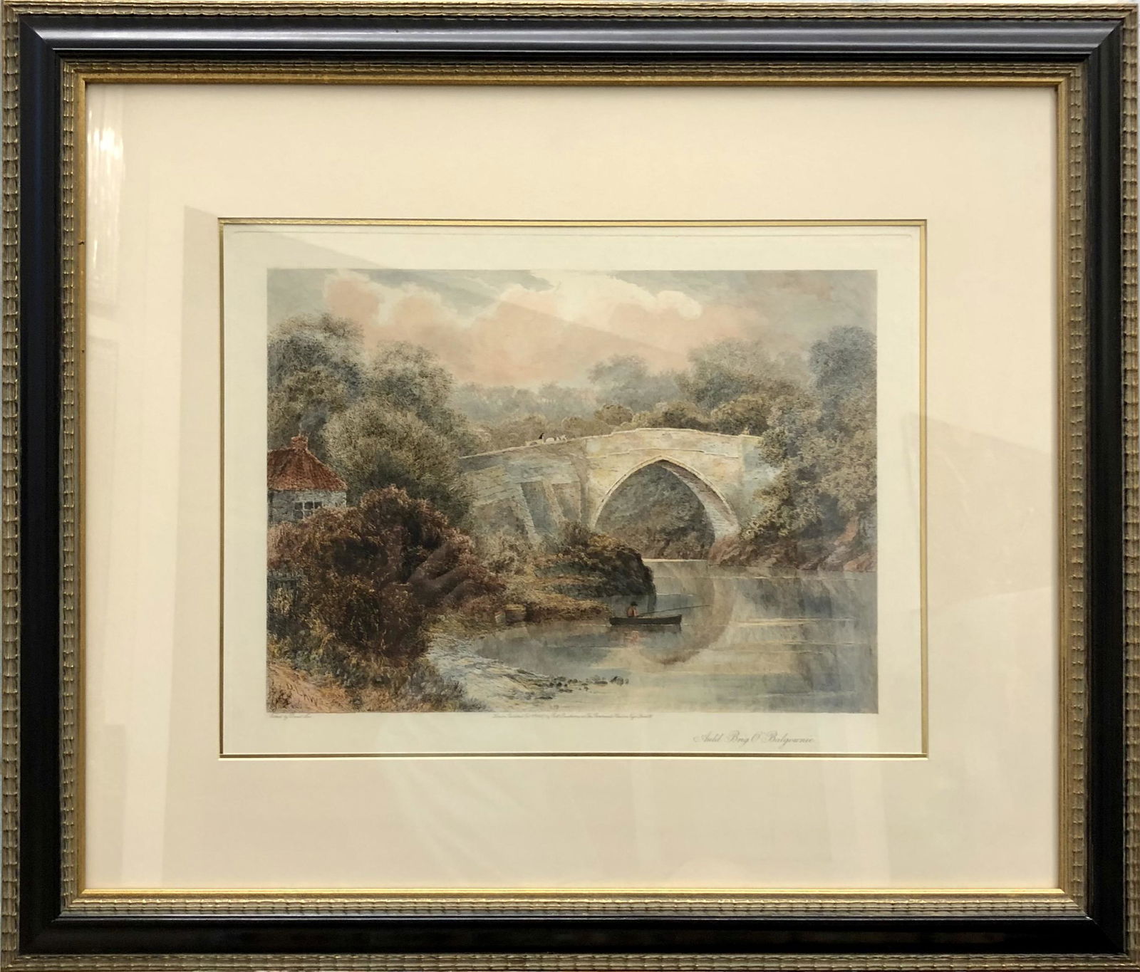 David Law "Auld Brog O'Balgownie" Etching Signed: Artist: David Law Title: Auld Brog O'Balgownie Medium: Hand-Colored Etching Art Dimensions: 14 H x 19 W inches26 H31 W