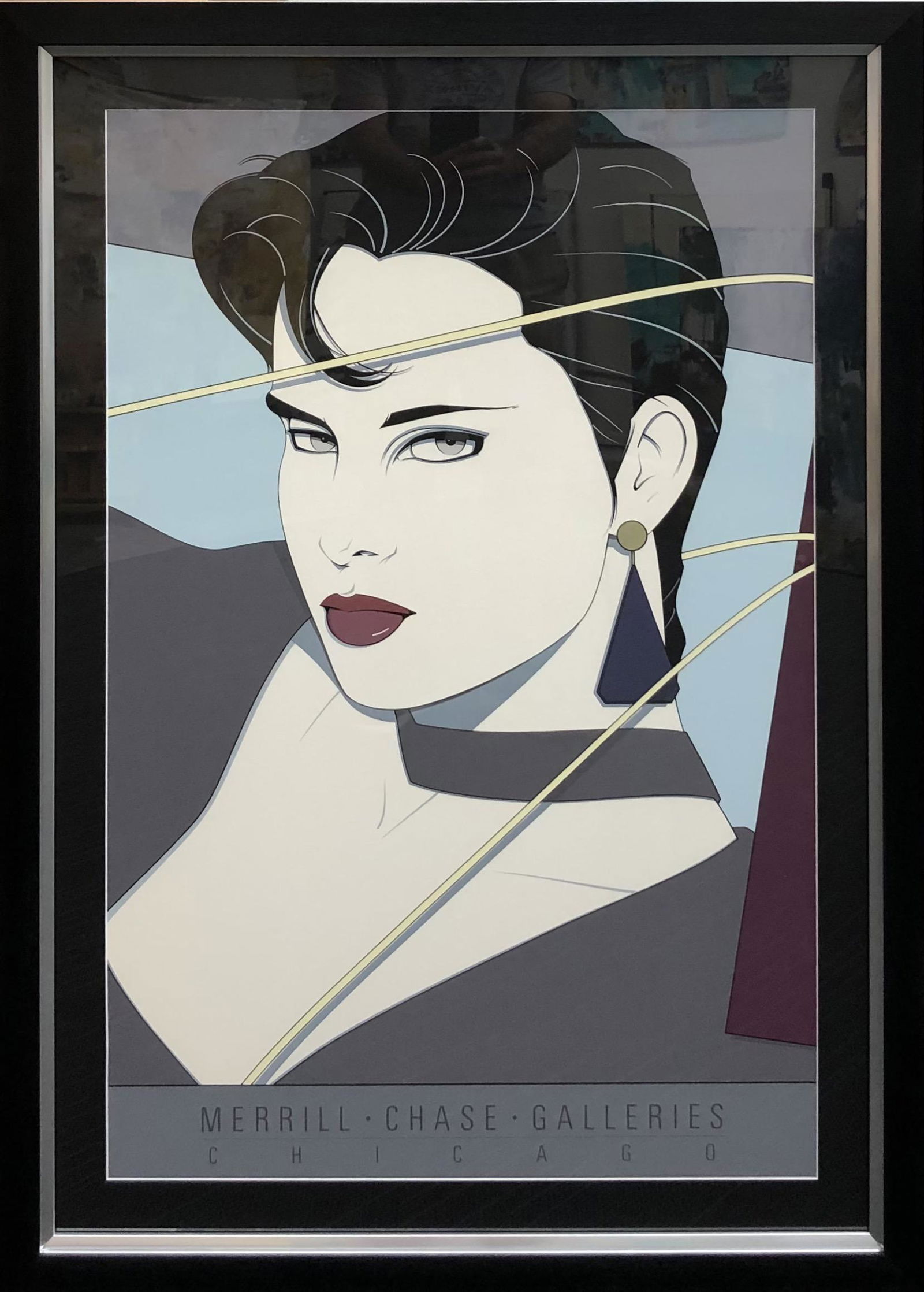 Patrick Nagel "Commemorative # 11" Serigraph: Artist: Patrick Nagal Title: Commemorative # 11 Medium: Serigraph on Paper Art Dimensions: 36 H x 24 W inches43 H31 W