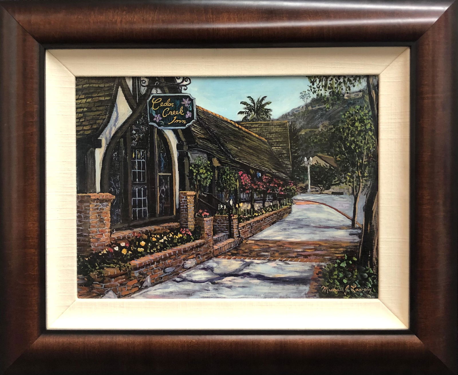 Michael J Lavery "Cedar Creek Inn" Signed Original Oil (1 of 5)